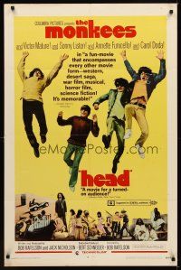 1c105 HEAD 1sh '68 The Monkees, Peter Tork, Davy Jones, Micky Dolenz, Michael Nesmith