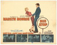 1c177 BUS STOP TC '56 full-length image of Don Murray grabbing sexy Marilyn Monroe!