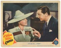 1c263 CAIRO LC '42 great close-up image of Mona Barrie in hat & Robert Young!