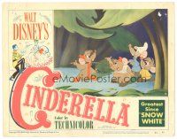 1c272 CINDERELLA LC #3 '50 Disney classic cartoon, great close up of sewing mice!