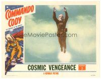 1c277 COMMANDO CODY chapter 3 LC '53 classic image of Judd Holdren in suit & wacky helmet flying!