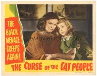 1c281 CURSE OF THE CAT PEOPLE LC '44 close up of Simone Simon comforting scared little girl!
