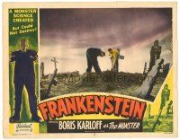 1c303 FRANKENSTEIN LC #2 R51 Colin Clive & Dwight Frye as Fritz are graverobbers!