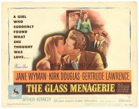 1c191 GLASS MENAGERIE TC '50 Jane Wyman thinks she loves Kirk Douglas, Tennessee Williams!