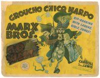 1c192 GO WEST TC '40 best different art of cowboys Groucho, Chico & Harpo Marx by Al Hirschfeld!