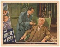 1c328 HOUSE OF FEAR LC '44 Basil Rathbone as Sherlock Holmes frees Nigel Bruce as Dr. Watson!