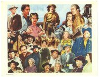 1c331 HOW THE WEST WAS WON int'l LC '63 John Ford epic, cool montage of all-star cast!