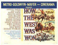 1c195 HOW THE WEST WAS WON TC '63 John Ford epic, Debbie Reynolds, Gregory Peck, all-star!