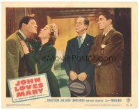 1c341 JOHN LOVES MARY LC #6 '49 Ronald Reagan watches woman hold battered Jack Carson!