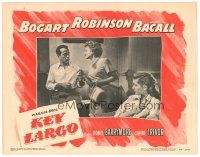 1c344 KEY LARGO LC #4 '48 Lauren Bacall watches Claire Trevor take cigarette from Humphrey Bogart!