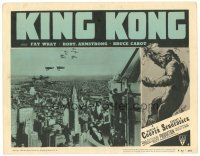 1c349 KING KONG LC #6 R52 Fay Wray & Bruce Cabot w/police on the top of the Empire State Building!