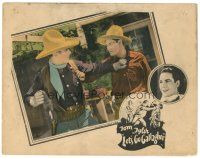 1c357 LET'S GO GALLAGHER LC '25 cool image of cowboy Tom Tyler in silent western action!