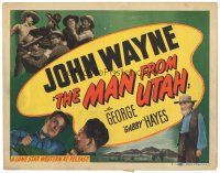 1c202 MAN FROM UTAH TC R40s great images of young John Wayne & Gabby Hayes!