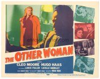 1c208 OTHER WOMAN TC '54 super close up of Hugo Haas & sexy bad girl Cleo Moore!