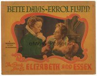 1c388 PRIVATE LIVES OF ELIZABETH & ESSEX LC '39 close up of Bette Davis & Olivia De Havilland!