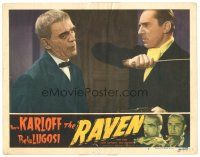 1c390 RAVEN LC #5 R49 best close up of mad Bela Lugosi whipping disfigured Boris Karloff!