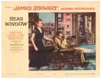 1c391 REAR WINDOW LC #6 '54 Alfred Hitchcock, great image of Grace Kelly & James Stewart w/lens!