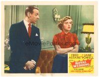 1c408 ROYAL WEDDING LC #7 '51 close up of Fred Astaire looking at annoyed Jane Powell!