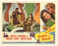 1c421 SINBAD THE SAILOR LC #2 '46 Douglas Fairbanks Jr. surprises sexy Maureen O'Hara!