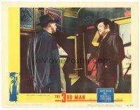 1c433 THIRD MAN LC #1 '49 great close up of Orson Welles & Joseph Cotten, Carol Reed classic!