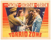 1c437 TORRID ZONE LC '40 James Cagney watches two guards apprehend sexy Ann Sheridan!