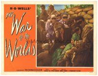 1c443 WAR OF THE WORLDS LC #4 '53 H.G. Wells classic, George Pal, scared citizens in cool shades!