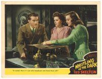 1c446 WHISTLING IN THE DARK LC '41 Red Skelton with pretty Ann Rutherford & Virginia Grey!