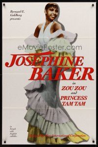 1c146 ZOUZOU/PRINCESS TAM TAM 1sh '90s great full-length portrait of Josephine Baker!