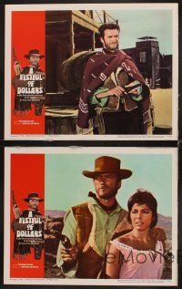 1c153 FISTFUL OF DOLLARS 8 LCs '67 Sergio Leone's Per un Pugno di Dollari, Clint Eastwood classic!