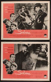 1c159 SABRINA 8 LCs R62 Audrey Hepburn, Humphrey Bogart, William Holden, Billy Wilder