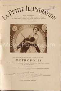 1c036 METROPOLIS French program '28 Fritz Lang, lots of cool images & text about the movie!