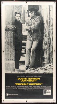 1d164 MIDNIGHT COWBOY linen 3sh '69 Dustin Hoffman, Jon Voight, John Schlesinger classic!