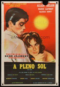 1d114 PURPLE NOON Argentinean '60 Rene Clement's Plein soleil, Alain Delon, Marie Laforet!