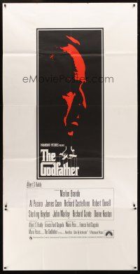 1d091 GODFATHER English 3sh '72 art of Marlon Brando, Francis Ford Coppola crime classic!