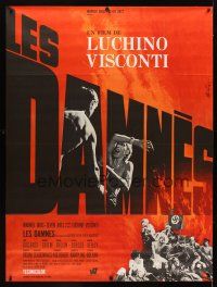 1d239 DAMNED linen French 1p '70 Luchino Visconti's La caduta degli dei, different Mascii art!