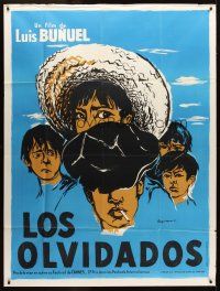 1d079 LOS OLVIDADOS French 1p R61 Luis Bunuel's movie about lawless Mexican children!