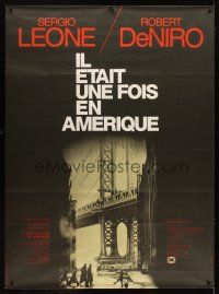 1d249 ONCE UPON A TIME IN AMERICA linen French 1p '84 Casaro art, directed by Sergio Leone!
