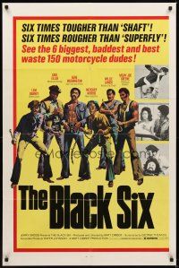 1e079 BLACK SIX 1sh '74 NFL Football players Mean Joe Greene, Mercury Morris & Willie Lanier!