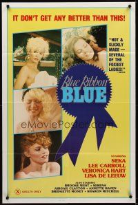 1e090 BLUE RIBBON BLUE 1sh '85 Seka, Annette Haven, x-rated doesn't get any better than this!