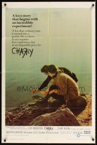 1e124 CHARLY 1sh '68 super low IQ Cliff Robertson is turned into a genius and back again!