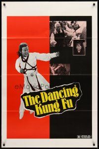 1e166 DANCING KUNG-FU teaser 1sh '78 Joseph Kuo's Gui Ma Da Xia, Lung Sze Ma in martial arts action