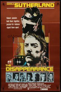1e199 DISAPPEARANCE 1sh '77 Donald Sutherland, Francine Racette, violent passion!