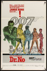 1e208 DR. NO 1sh R80 Sean Connery is the most extraordinary gentleman spy James Bond 007!