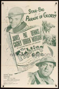 1e248 FIGHTING 69th 1sh R56 close-ups of WWI soldiers James Cagney, Pat O'Brien & Dennis Morgan!
