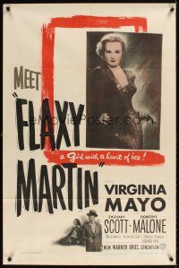 1e263 FLAXY MARTIN 1sh '49 Virginia Mayo is a bad girl with a heart of ice!