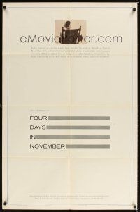 1e274 FOUR DAYS IN NOVEMBER 1sh '64 a complete motion picture chronicle of that time in Dallas!