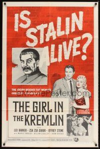 1e296 GIRL IN THE KREMLIN 1sh '57 Stalin's weird fetishism, strange rituals, plots bared!