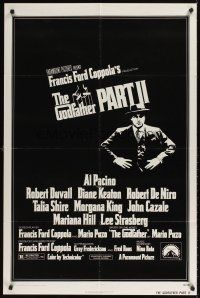 1e305 GODFATHER PART II 1sh '74 Al Pacino in Francis Ford Coppola classic crime sequel!