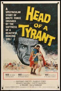 1e338 HEAD OF A TYRANT 1sh '60 a story of brute force crushed by the softness of a beautiful girl!