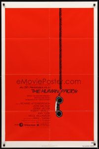 1e379 HUMAN FACTOR 1sh '80 Otto Preminger, cool art of hanging telephone by Saul Bass!